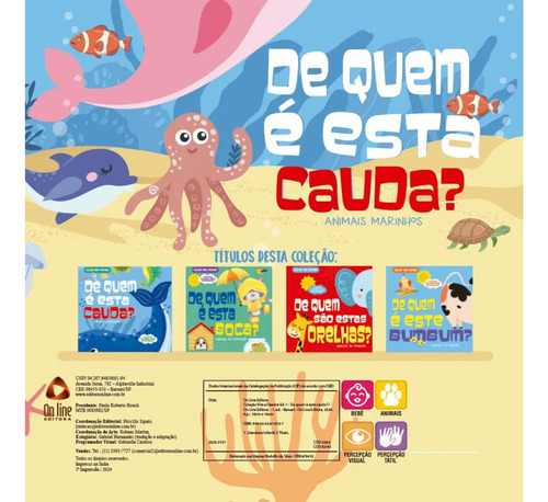Coleção Vira e Desvira - De Quem É Esta Cauda? Animais Marinhos