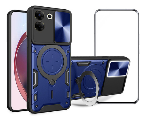 Jidihu Capa Para Tecno Camon 20 Pro 5g Slide Tem Vidro