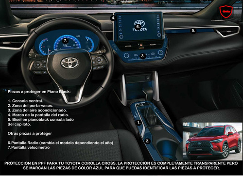 Protección Interior En Ppf Toyota Corolla Cross