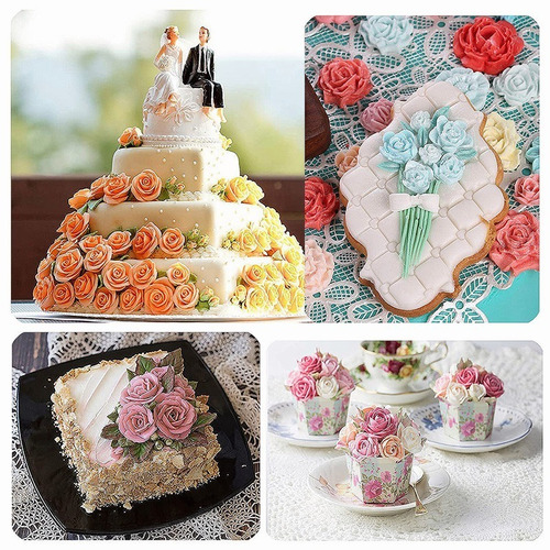 Molde De Silicona Rosas Flores Deja Peonía Fondant Pasta