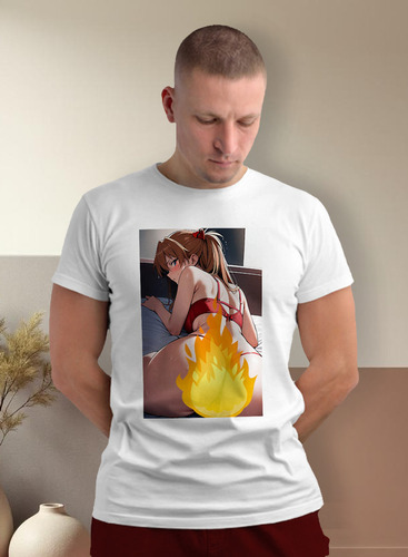 Playera Ha Hentai Ahegao Asuka Evangelion P56