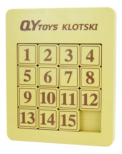 Rompecabezas Number Sliding Klotski 4x4 Magnético Qiyi