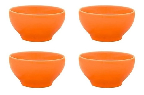 Bowl Ceramica X4 Cereales Sopero 14,5cm Colores 600c