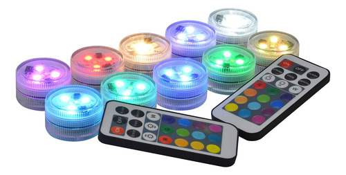 Luces De Linterna De Papel Luces Led Sumergibles Contro...