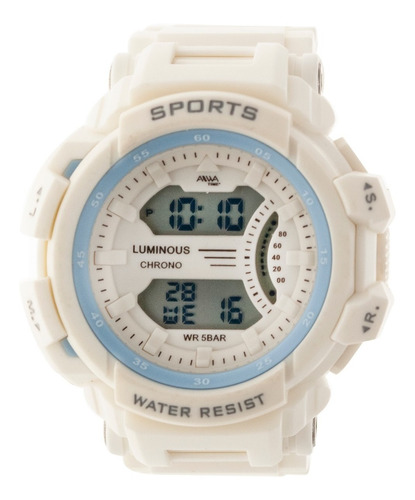 Imagen 2 de 7 de Reloj Mujer Sumergible Aiwa Deportivo Digital Luminous Ad060