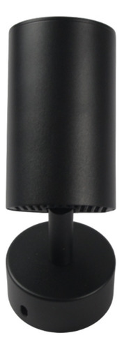 Spot Luminária Sobrepor Alumínio Orientável Mr16 Gu10 Bivolt Cor Preto 127/220v