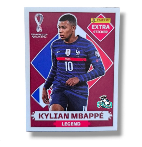 Kylian Mbappe Legend Base Extra Sticker Estampa Panini 2022