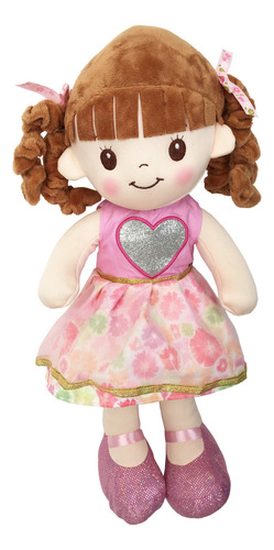 Muñeca De Trapo Y Tela Nina Color Rosa