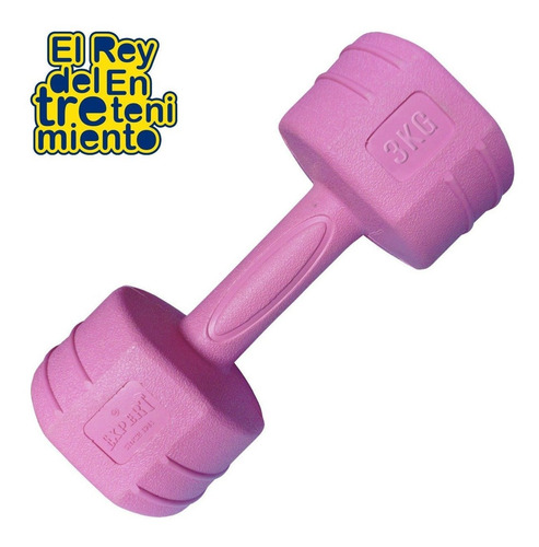 Mancuerna 3kg Revestida Pvc Pesa Fitness Rey Entretenimiento