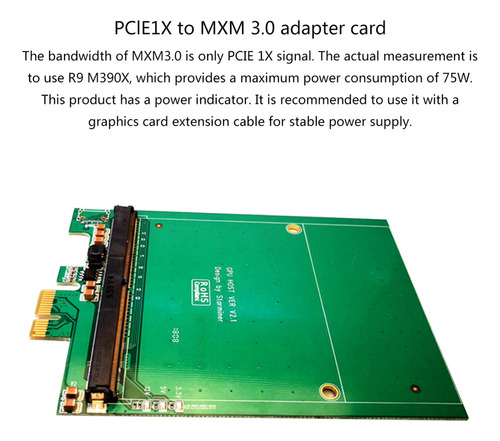 Para Placa Gráfica Mxm3.0 Pci Para Express X1 Para Mxm 3.0 R