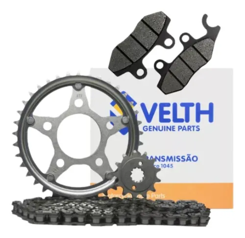 comprar Kit Transmissão Relação Twister Cbx 250 + Pastilha De Freio