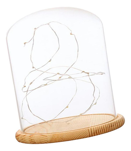 Glass Cloche Con Led Fairy Lights Mi Mi