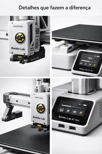 Impressora 3d Bambu Lab A1 Mini Base Sem Ams 127/22 Cinza