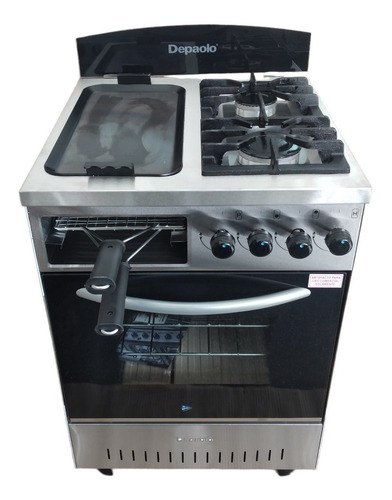 Imagen 1 de 2 de Cocina 2 Hornallas Depaolo Con Plancha Y Tostadro Visor