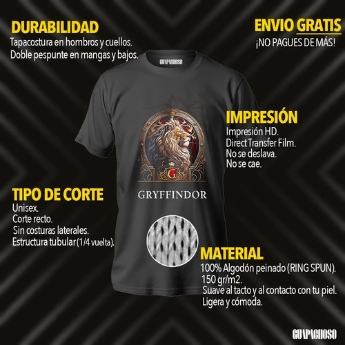 Playera Harry Potter Carta De Hogwarts