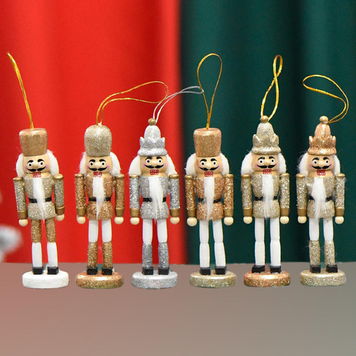 Figura De Cascanueces De 6 Piezas, Esculturas De Adorno Para