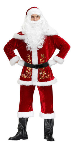 Conjunto De Ropa Navideña Con Estampado Papá Noel 9 Piezas