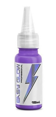 Tinta Easy Glow 15ml Para Tatuagem Tattoo - As Cores Cor Electric Purple
