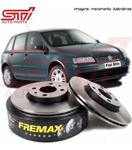 Par Disco Freio Diant Fremax Fiat Stilo 2.4 2003-2004 Bd5546