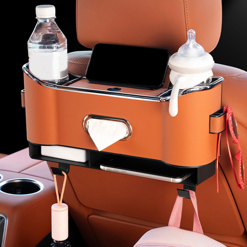 Caja De Almacenamiento Para Asiento Naranja