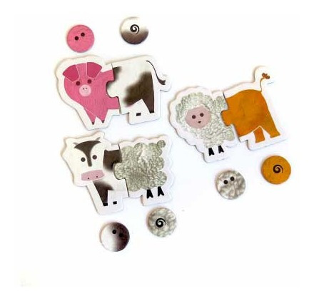Imagen 2 de 2 de Rompecabezas Mini Animalitos