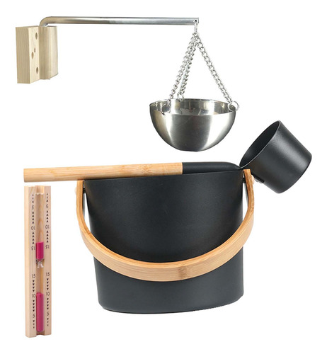 Cubo De Sauna De 7 L, Kit De Accesorios Para Spa Resistente
