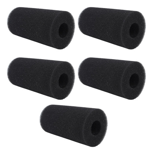 Esponja Para Filtro De Piscina, 5 Unidades, Color Negro, Reu