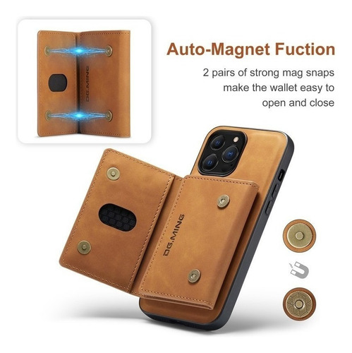 De Funda For iPhone Carcasa Case Con Cartera Separada Cuero