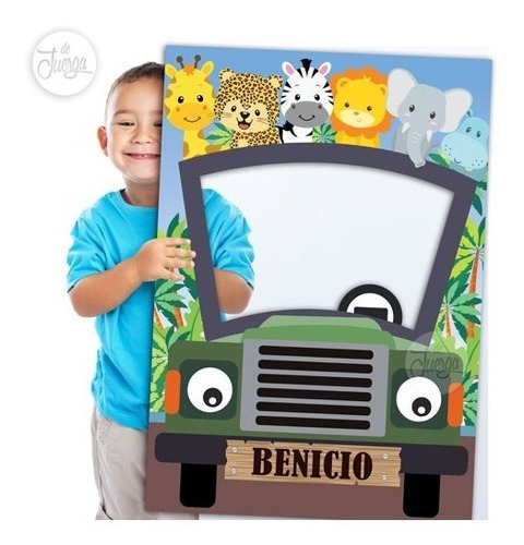  Marco Jeep Animales Imprimible Personalizado. Marco Selfie 