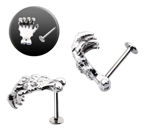 Piercing Para Mujer, Calavera, Labio, Joyería, Punk, Esquele