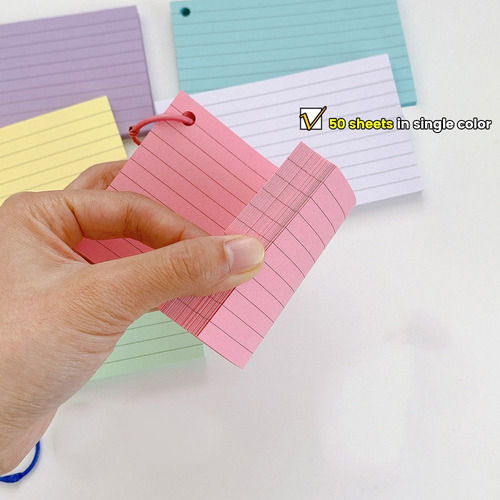 Folder Memo Book, Tarjetas De Revisión De Hojas Sueltas Con
