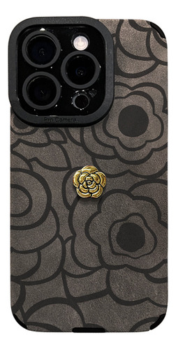 Funda 3d Camelia Bracelet 15 Pro 14 Suede 13 Pre Para iPhone