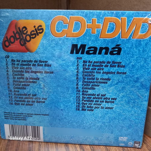 Cd+dvd Maná *unplugged* Nuevo Sellado De Fábrica (Usado)