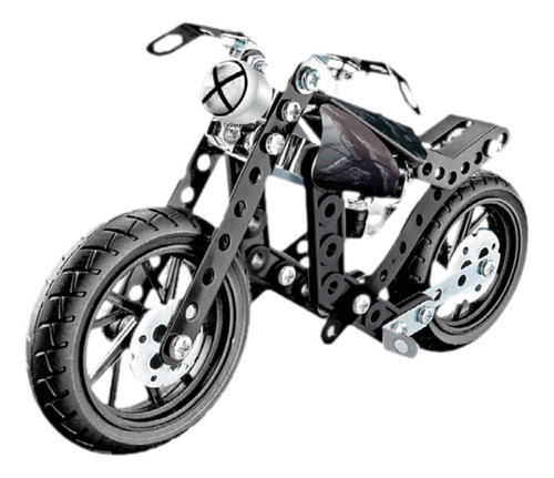 117pcs Modelo Metal Motorcycle Construir Toy, Brinquedo