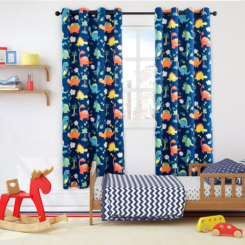 Sivio Cortinas Opacas Para Dormitorio De Nios, Con Ojales En