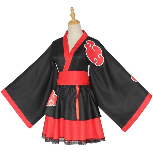 Vestido De Akatsuki Uchiha Para Cosplay Japonés Para Hallowe