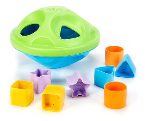 Clasificador De Formas Encaje Green Toys, Verde/azul / Pimpo