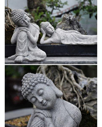 Estatua De Buda Estatuilla Interior Al Aire Libre Jardín De