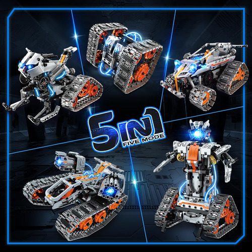 Building Toy Insoon 5 Em 1 Com Luz Led, Aplicativo E Control