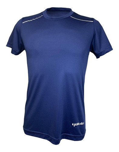 Remera Running Deportiva Hombre Marino Yakka