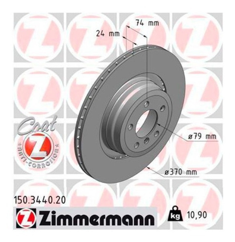 Par Disco De Freio Tras. Bmw 760il 2003-2009 (e66)