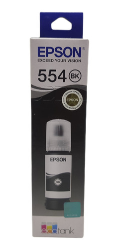 Refil Tinta Original Epson 554 Preto Pigmentado L8160 L8180