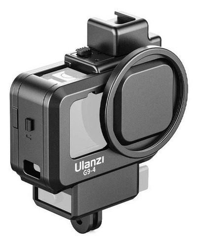 Imagen 3 de 5 de Carcasa Frame Ulanzi Para Gopro Hero 9 C/ Base De Microfono