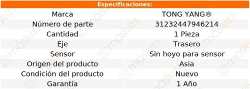 Defensa Trasera S/hoyo P/sensor Maxima 07/08 Tong Yang