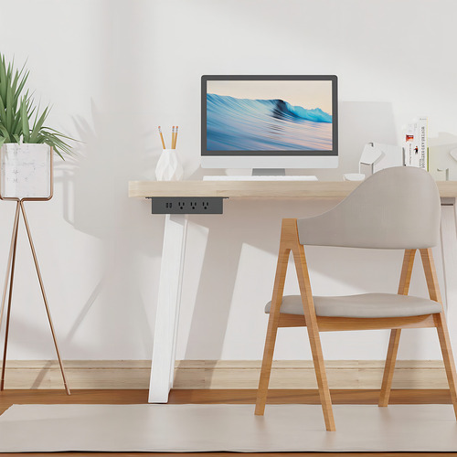 Haylink Toma De Corriente Para Escritorio Con Usb, Regleta De Alimentación Protector De Sobretensiones Con 3 Salidas De Ca, Cable De Alimentación De 1,8 M, Aprobación Ul (negro)