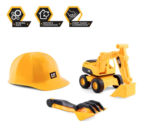 Juego De Arena Excavadora De Construcción Juguetes Amarillo