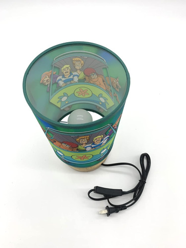 Scooby Scoob - Lámpara De Mesa Con Base De Madera, Decoració