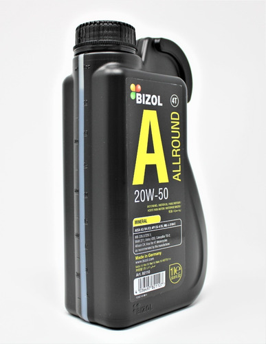 Imagen 2 de 4 de Aceite Mineral 20w-50 - Bizol (1 Litro)