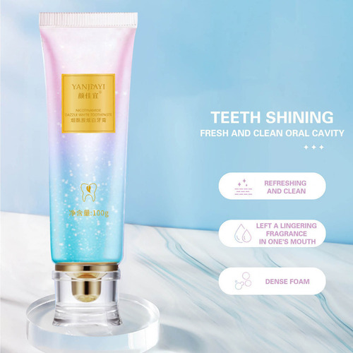 Creme Dental Q Cleaning Fresh Breath Bright Tooth Peach T 50