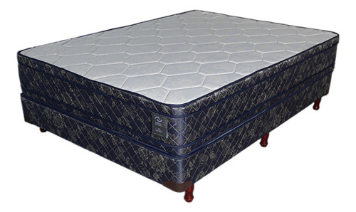 Colchon Sommier Resortes Con Pillow 200x140 + Almohadas